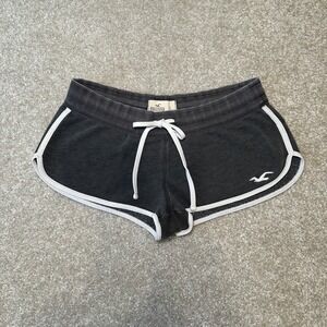 Vtg Hollister Micro Sweats Shorts Charcoal Gray Women's L low rise y2k preppy